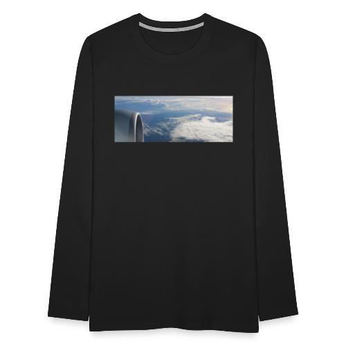 Flugzeug Himmel Wolken Australien - Männer Premium Langarmshirt