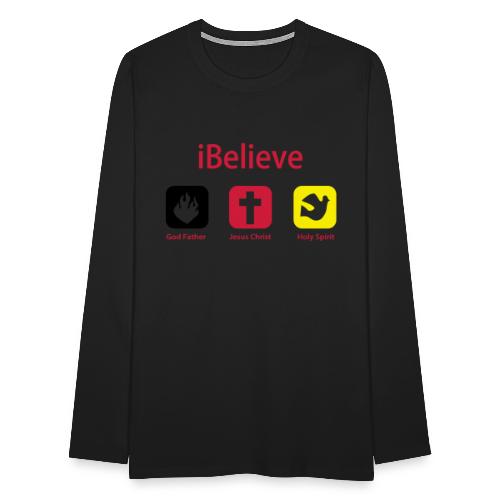 iBelieve - Jesus Shirt (UK) - Männer Premium Langarmshirt