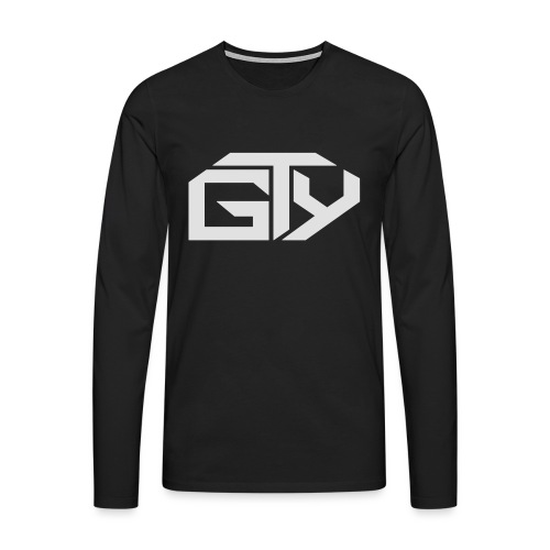 GTY_Logo_solo_weiß_Pfade( - Männer Premium Langarmshirt