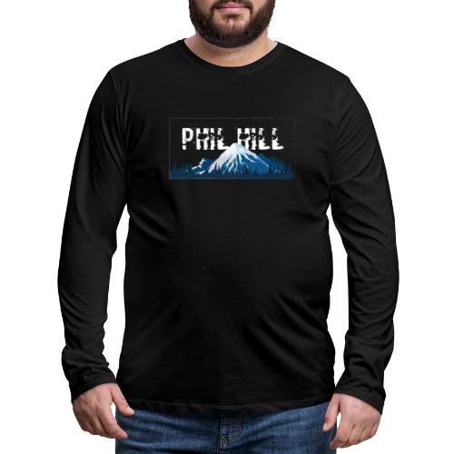 Phil Hill Mountain Snow White - Männer Premium Langarmshirt