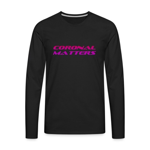 Coronal Matters logo - Miesten premium pitkähihainen t-paita