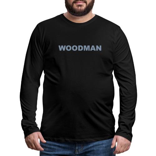 WOODMAN silver - Männer Premium Langarmshirt