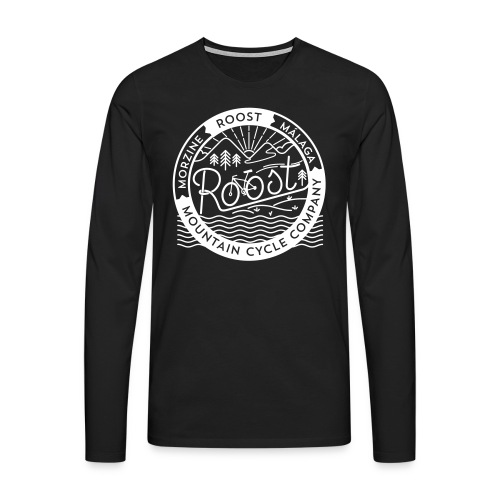 roost badge black no dots - Men's Premium Longsleeve Shirt
