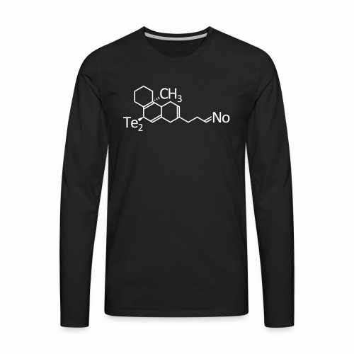 Techno Molekül Chemie Elemente Afterhour Clubbing - Männer Premium Langarmshirt
