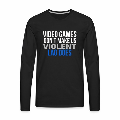 Video games - Miesten premium pitkähihainen t-paita