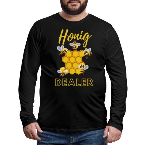 Honig Dealer - Bienen und Honigwaben - Männer Premium Langarmshirt