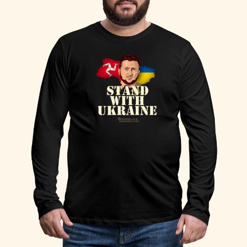Ukraine Isle of Man - Männer Premium Langarmshirt