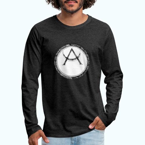 Mystic motif with sun and circle geometric - Men's Premium Longsleeve Shirt
