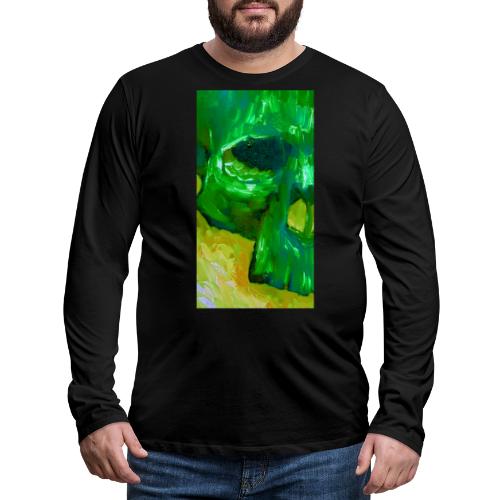 Green Skull #2 - Mannen Premium shirt met lange mouwen