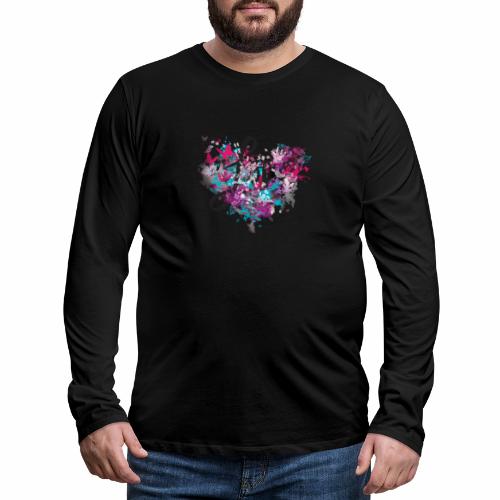 Love with Heart - Men's Premium Longsleeve Shirt
