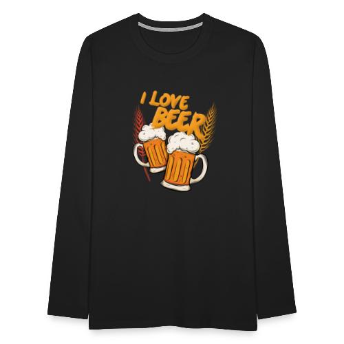 I Love Beer - Männer Premium Langarmshirt