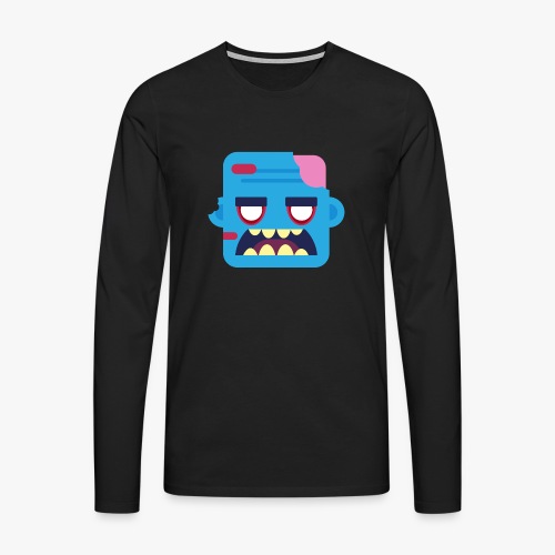 Mini Monsters - Zombob - Herre premium T-shirt med lange ærmer