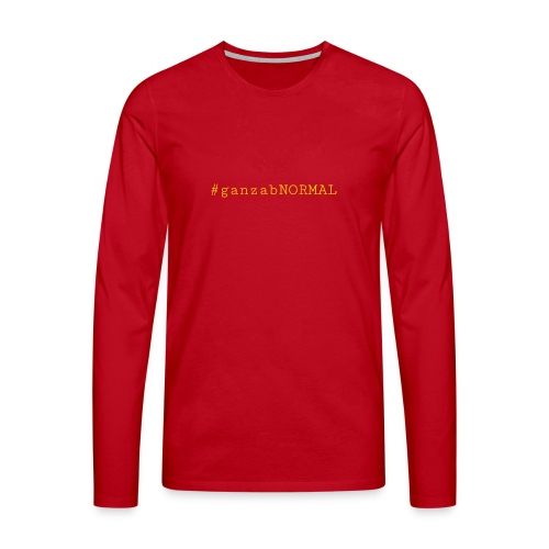 #ganzabNORMAL_Classic - Männer Premium Langarmshirt