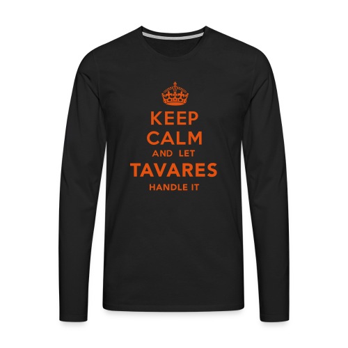 Keep Calm Tavares - Långärmad premium-T-shirt herr