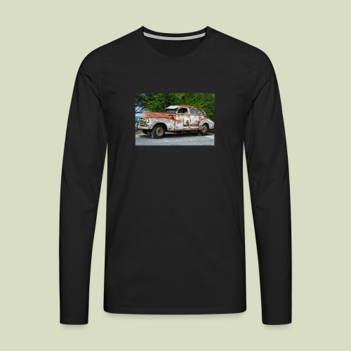 RustyCar - Miesten premium pitkähihainen t-paita