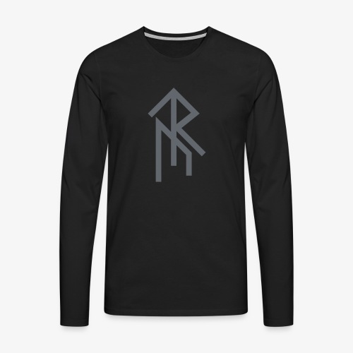 Rune (Grau) - Männer Premium Langarmshirt