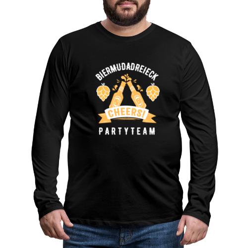 Biermudadreieck Partyteam - Hopfen und Bier Party - Männer Premium Langarmshirt
