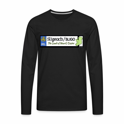 CO. SLIGO, IRELAND: licence plate tag style - Men's Premium Longsleeve Shirt