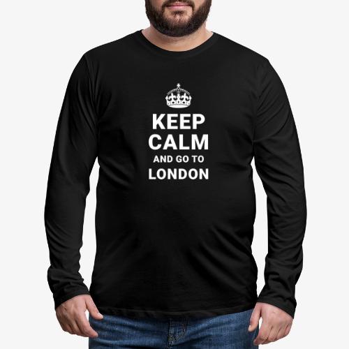 Keep calm and go to London - Männer Premium Langarmshirt