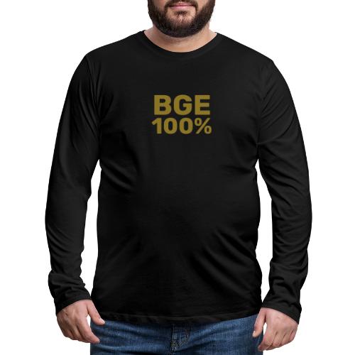 BGE 100% - Herre premium T-shirt med lange ærmer