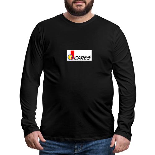 Joe Cares Logo light - Männer Premium Langarmshirt