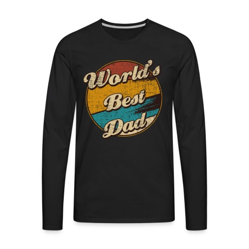 World's Best Dad Vatertag Papa Geschenk - Männer Premium Langarmshirt