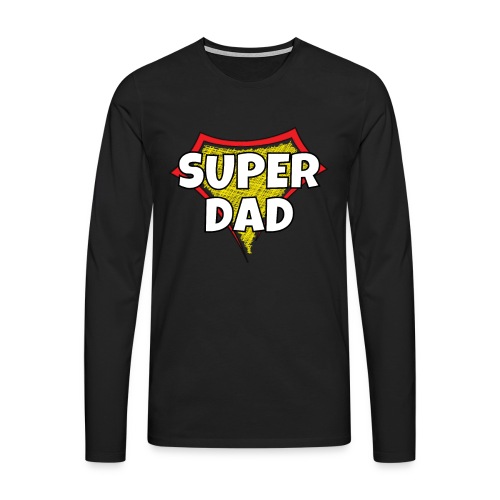 Super Dad Vatertag Papa Geschenk - Männer Premium Langarmshirt