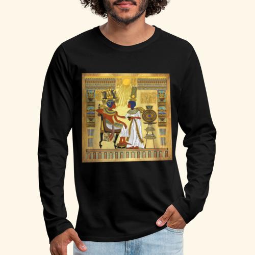Trono de Tutankamón - Camiseta de manga larga premium hombre