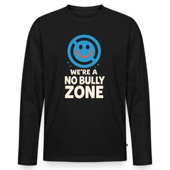Sympathie anti-harcèlement, Lève-toi - T-shirt manches longues Premium bio Homme - noir - Devant - Nico (187cm)