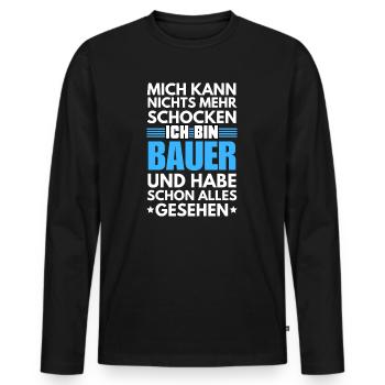Non-shockable pawn - Men's Premium Organic Long Sleeve Shirt - black - Front - Nico (187cm)