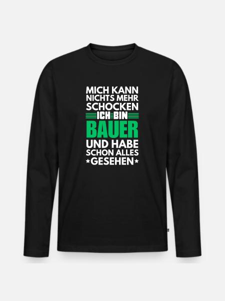 Non-shockable pawn - Men's Premium Organic Long Sleeve Shirt - black