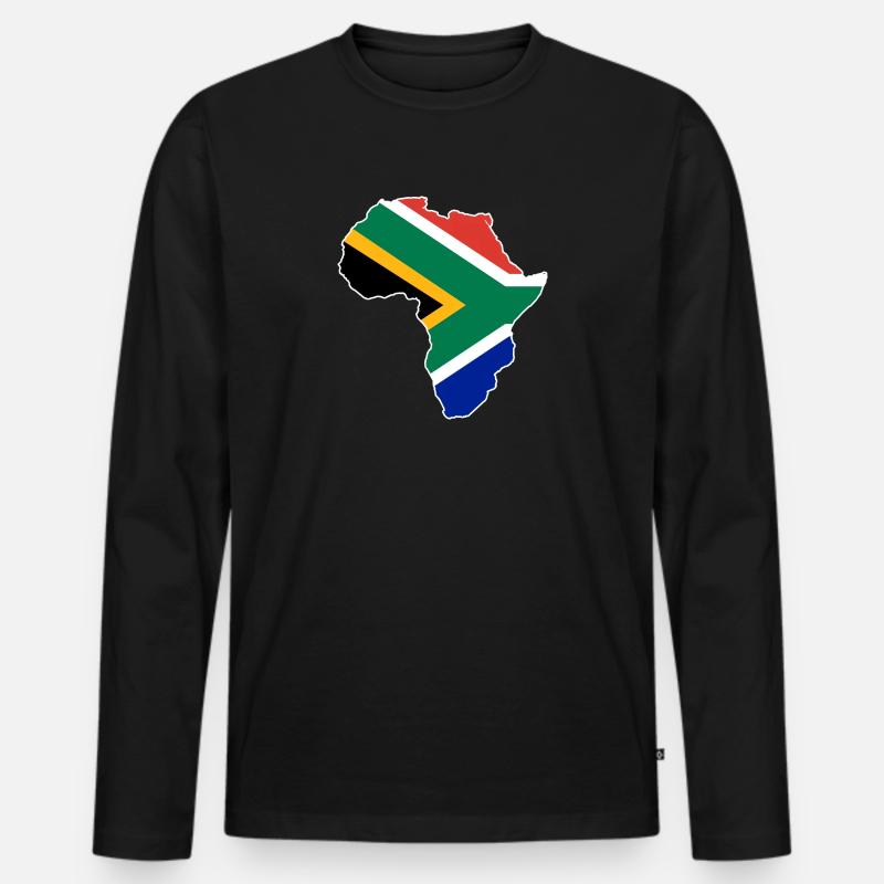 Afrique du Sud - T-shirt manches longues Premium bio Homme - noir