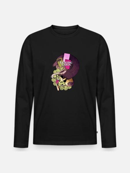 Fighting cards - Summoner - Men's Premium Organic Long Sleeve Shirt - black