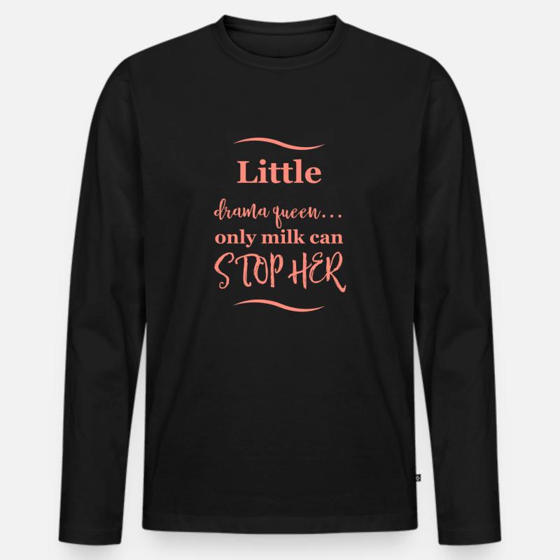 baby spruch - Männer Premium Bio Langarmshirt - Schwarz
