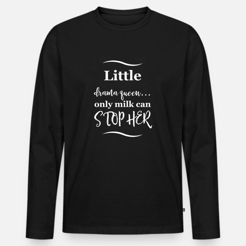 Babysprüche - Männer Premium Bio Langarmshirt - Schwarz
