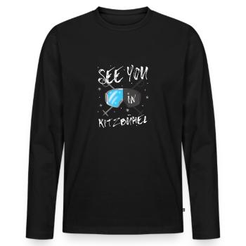 Kitzbühel Ski Tyrol Snowboard Autriche - T-shirt manches longues Premium bio Homme - noir - Devant - Nico (187cm)