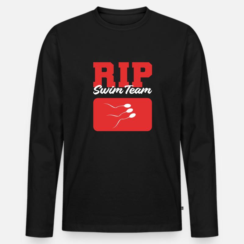 Rip Swim Team. Urologe Gift - Männer Premium Bio Langarmshirt - Schwarz