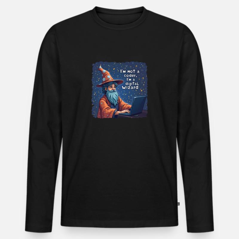 Je ne suis pas un codeur, je suis un programmeur assistant numérique T-shirt manches longues Premium bio Homme