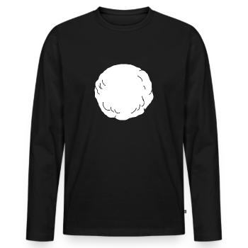 Perfect snowball - Men's Premium Organic Long Sleeve Shirt - black - Front - Nico (187cm)
