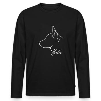 Profil de talonneur Bouvier Chien Chiens Chien Wilsigns - T-shirt manches longues Premium bio Homme - noir - Devant - Nico (187cm)