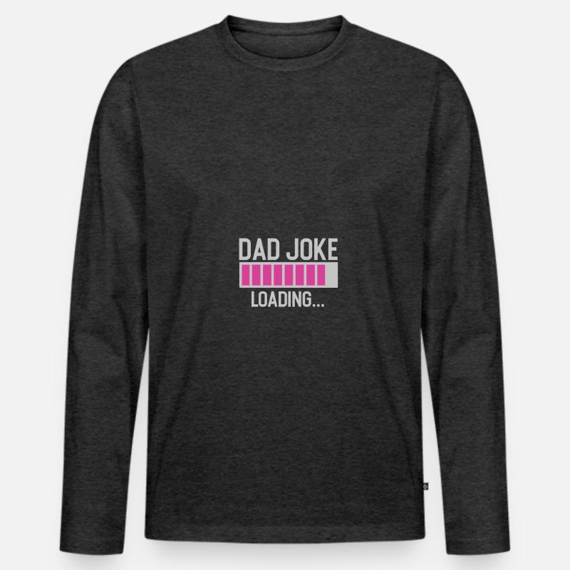 dad joke loading Männer Premium Bio Langarmshirt