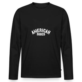 American Rodeo - Men's Premium Organic Long Sleeve Shirt - black - Front - Nico (187cm)