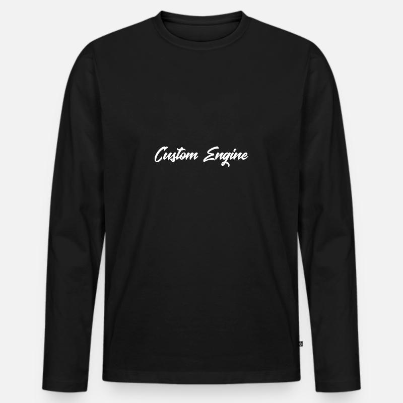 Custom Engine - Männer Premium Bio Langarmshirt - Schwarz