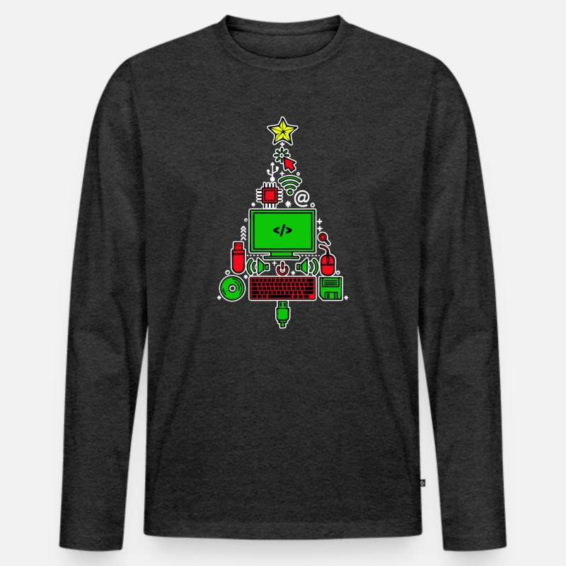 Code Debug Skripting Developer Computerfreak Männer Premium Bio Langarmshirt