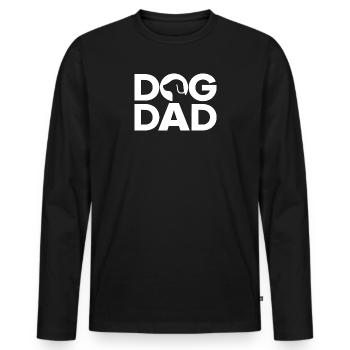 Dogdad - Papa chien - T-shirt manches longues Premium bio Homme - noir - Devant - Nico (187cm)