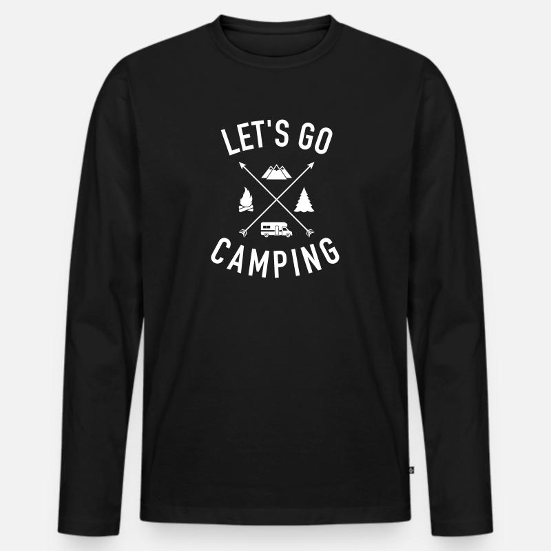 Wohnmobil - Männer Premium Bio Langarmshirt - Schwarz