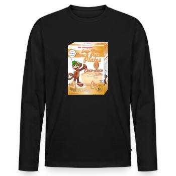 Eazy Money Bench Press Cartel - Bench Press Plates - Men's Premium Organic Long Sleeve Shirt - black - Front - Nico (187cm)