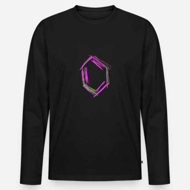 Benzol - Männer Premium Bio Langarmshirt - Schwarz