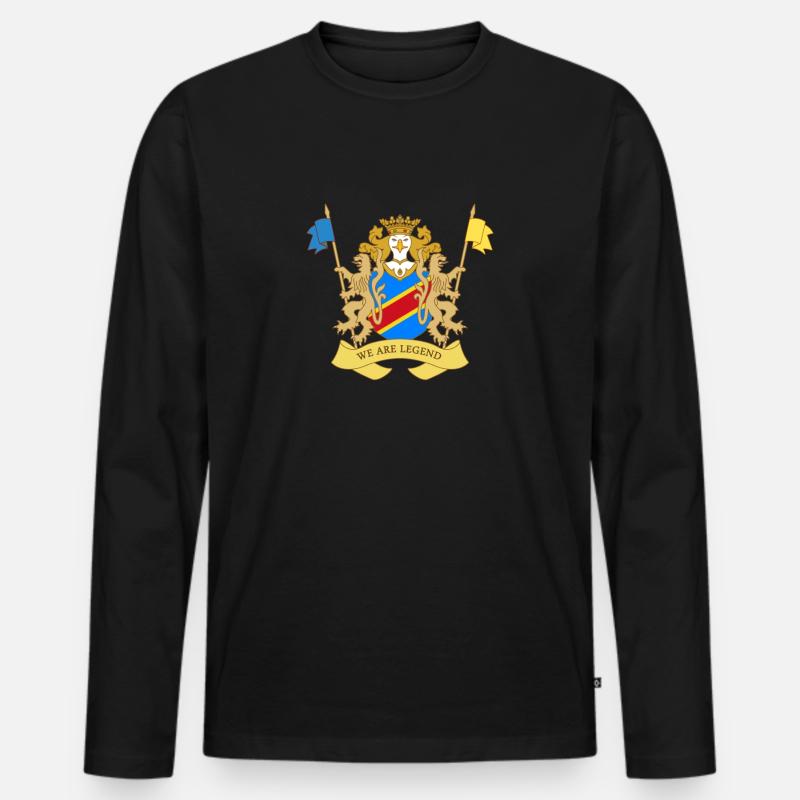 BLAZON DRC - Männer Premium Bio Langarmshirt - Schwarz