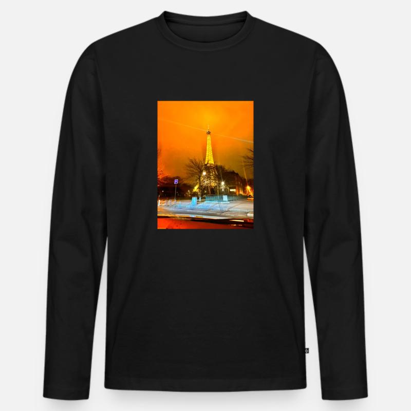 My Design - Männer Premium Bio Langarmshirt - Schwarz